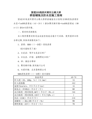 SBS改性沥青面层施工