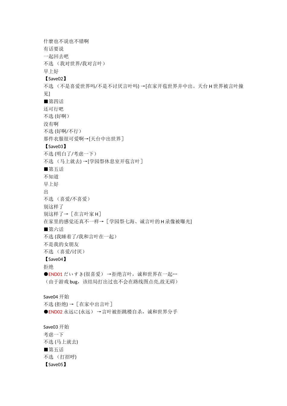 School-Days-HQ汉化版-流程攻略_第2页