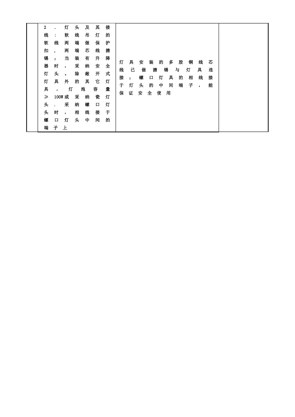 SG-A083普通灯具安装工程检验批质量验收记录_第3页