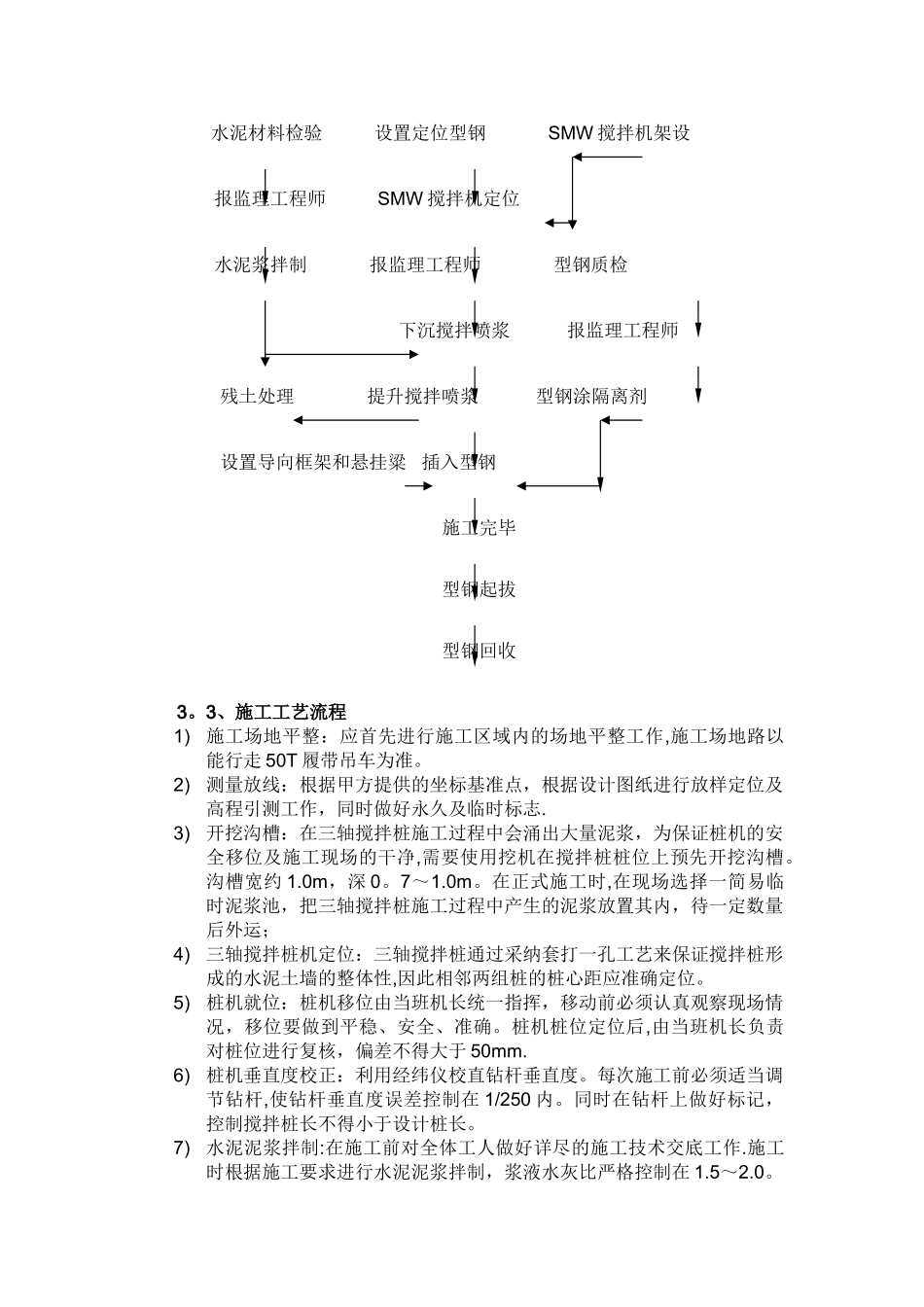 SMW工法桩施工方案11594_第3页