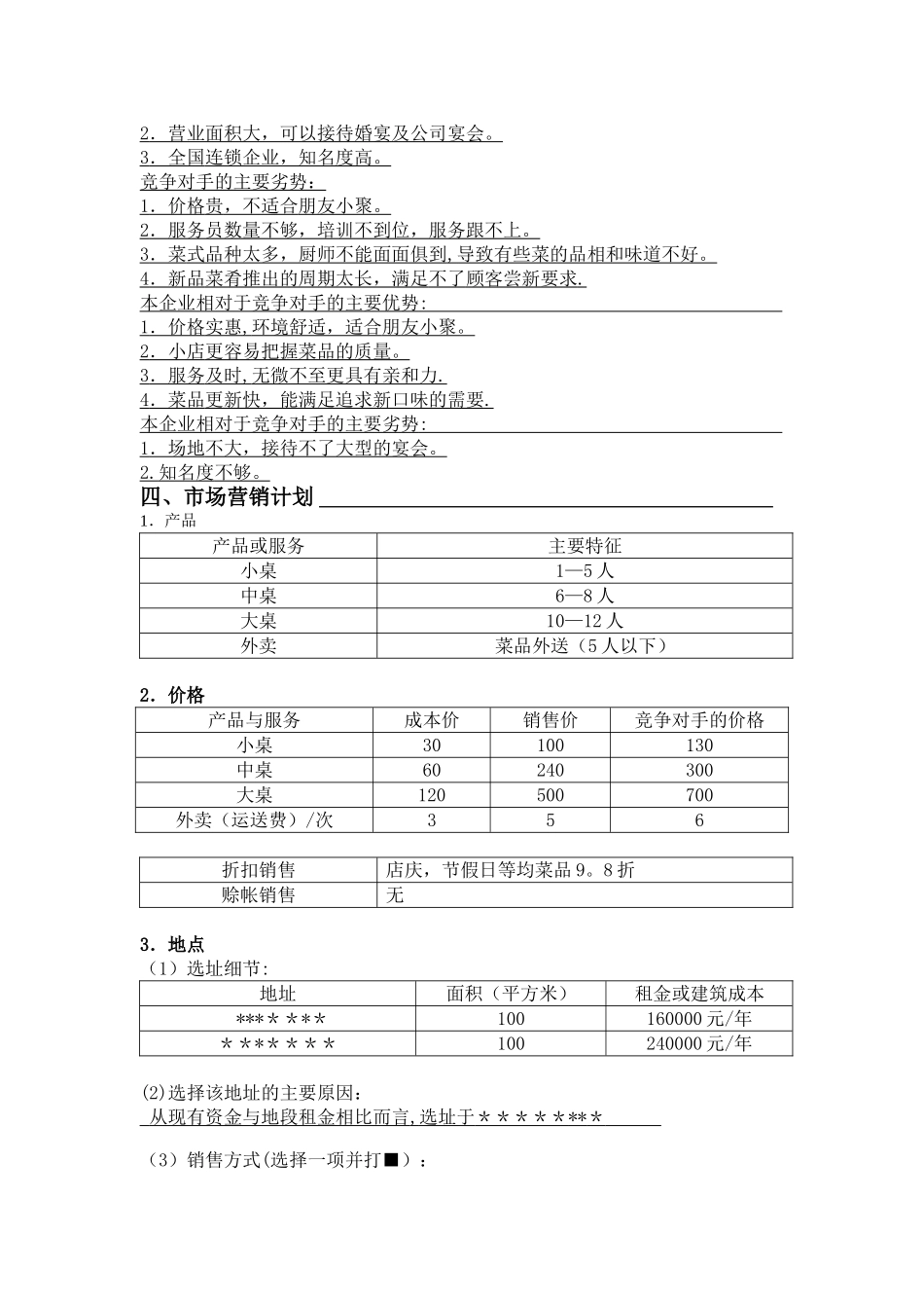 SYB创业计划书-餐饮_第3页