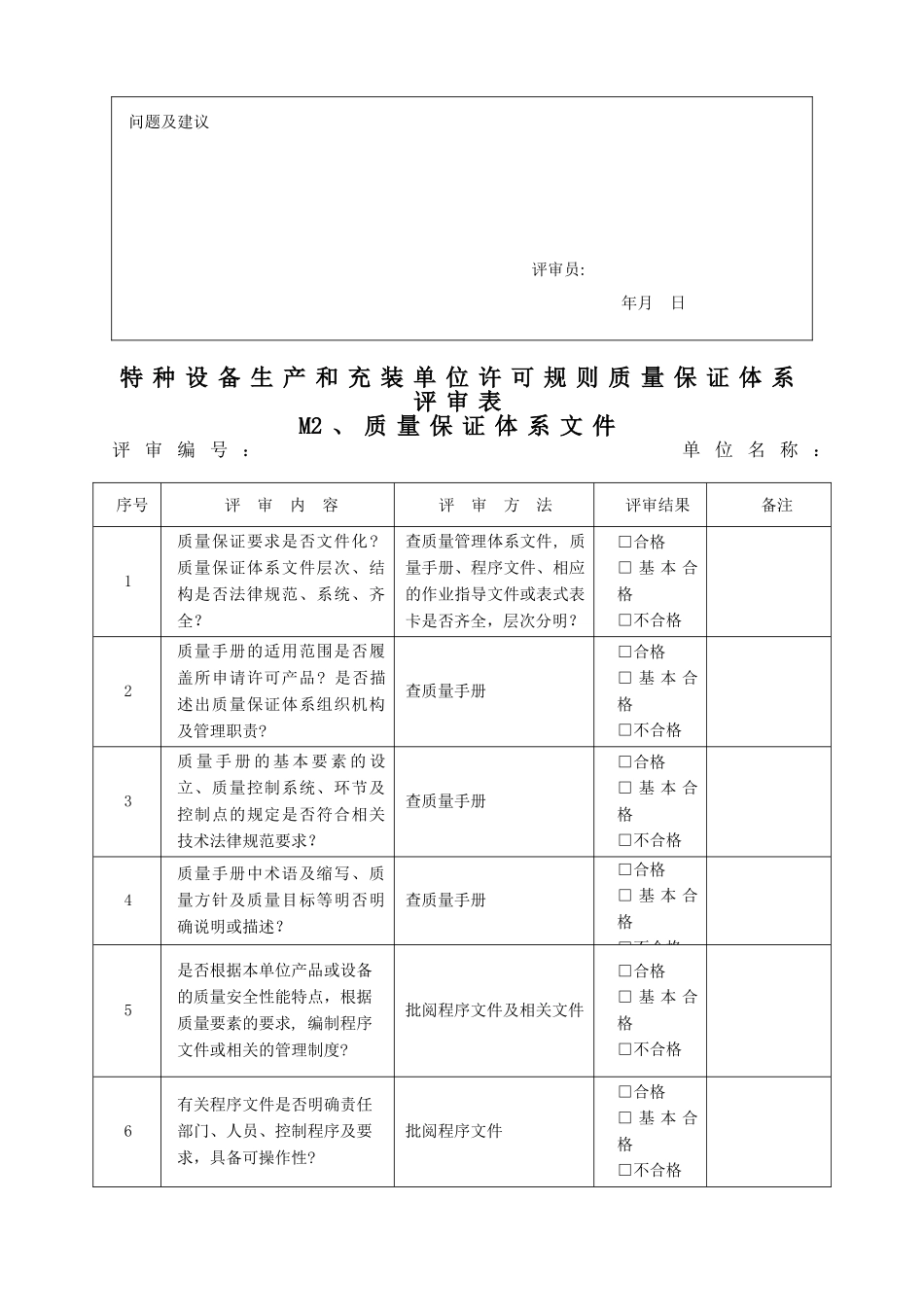 TSG-07-2025质量保证体系评审表_第3页