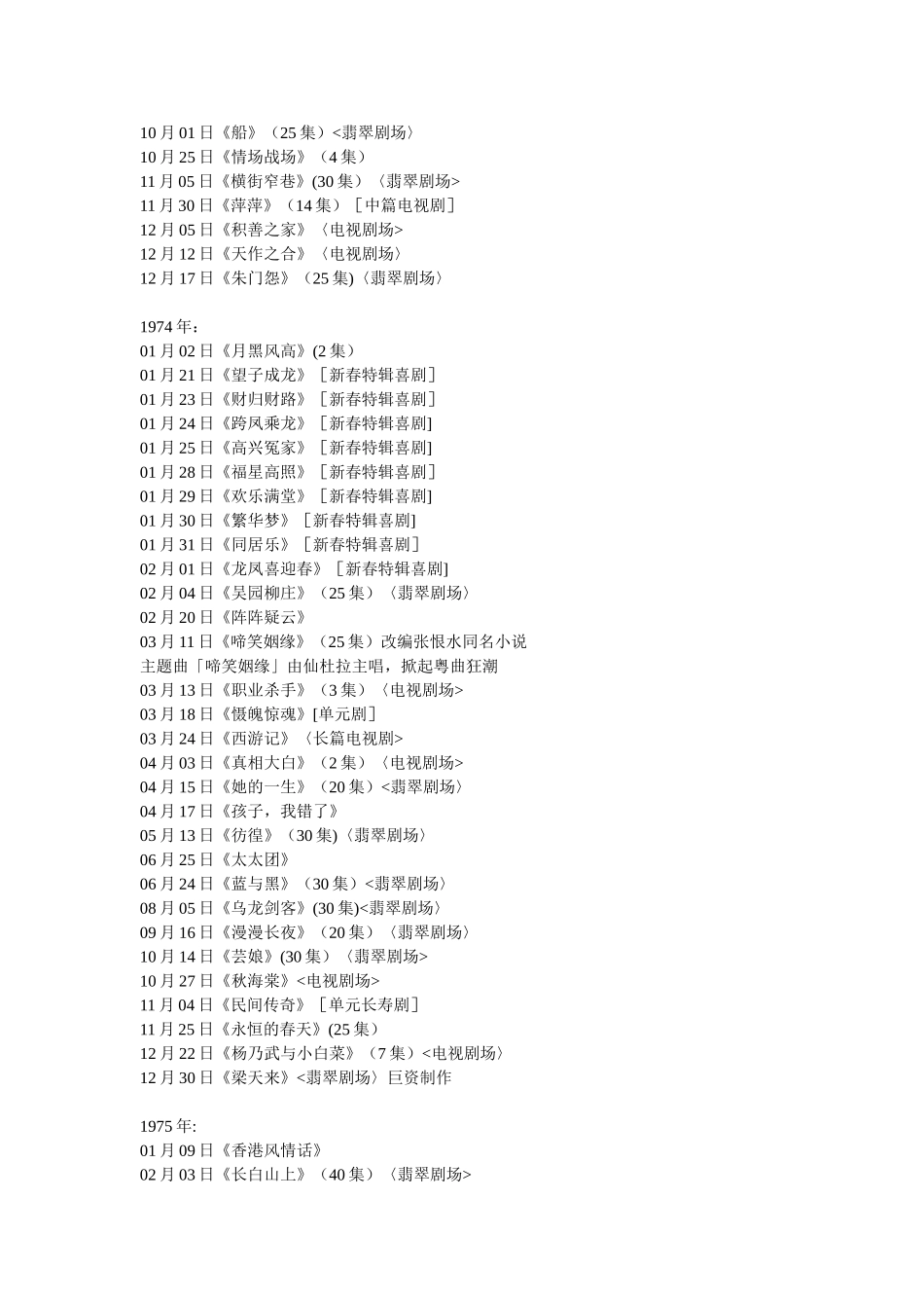 TVB历年电视剧列表_第3页
