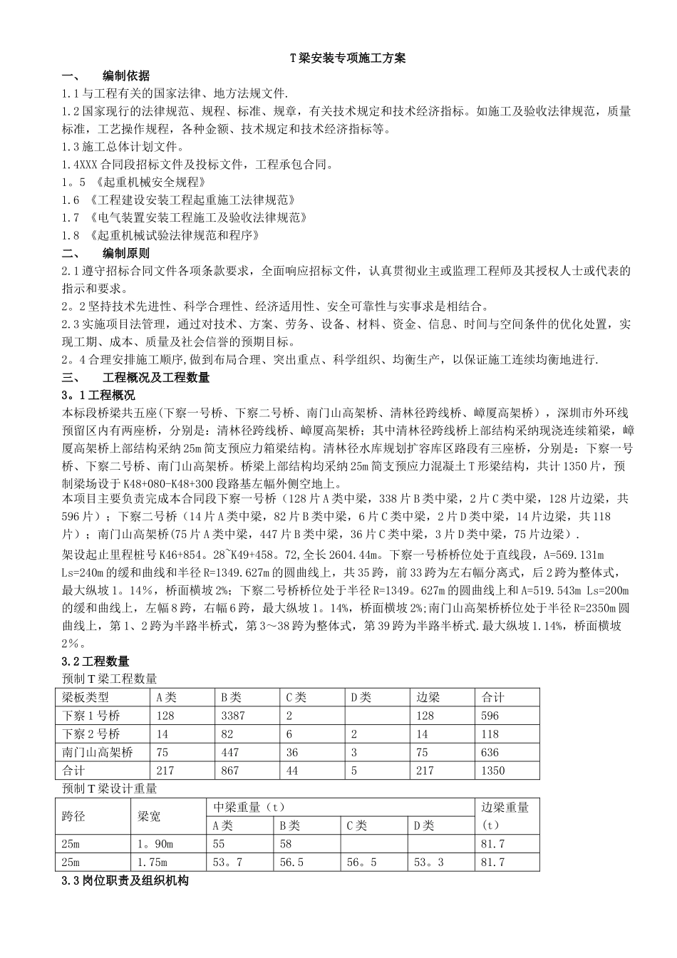 T梁架设施工方案新_第1页