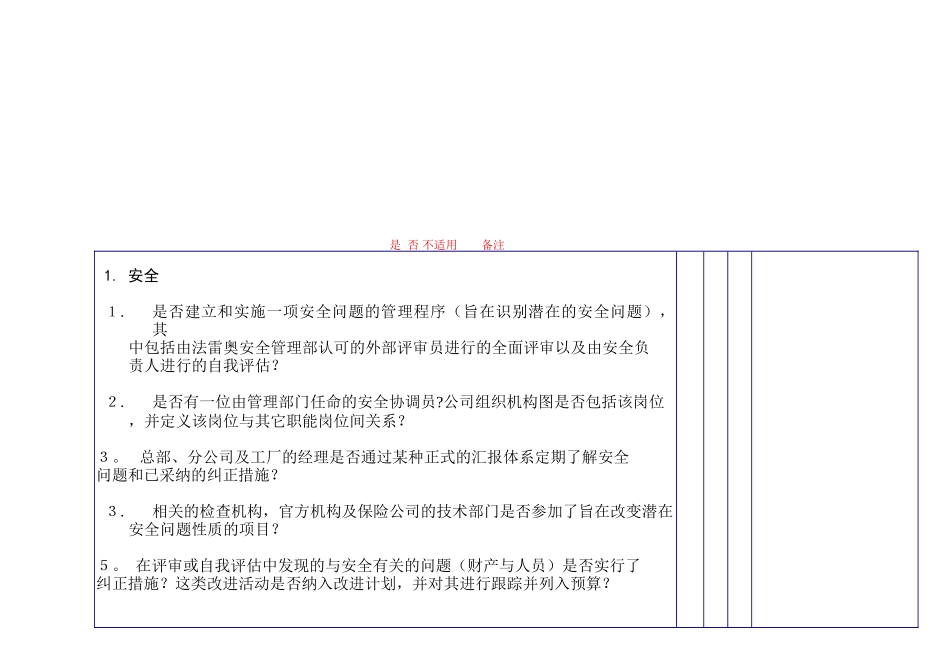 VALEO汽车行业质量管理体系与检查表_第3页