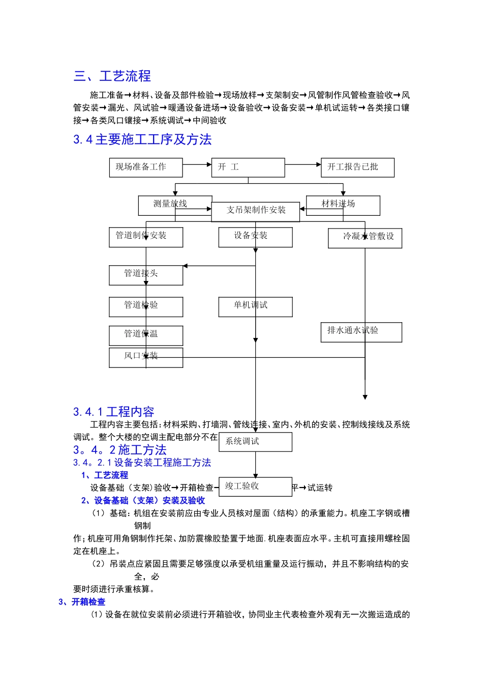 VRV多联体空调施工方案_第1页