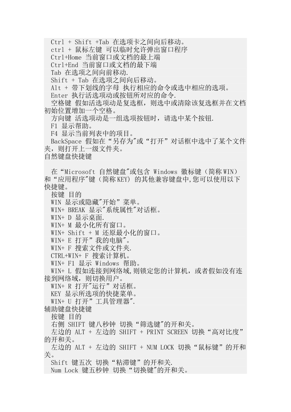 Windows快捷键大全完整版_第3页