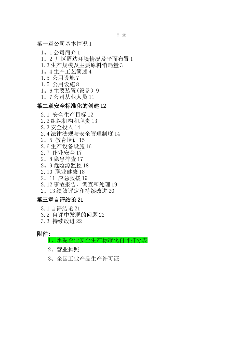 XXXXXX有限公司安全标准化自评报告_第3页