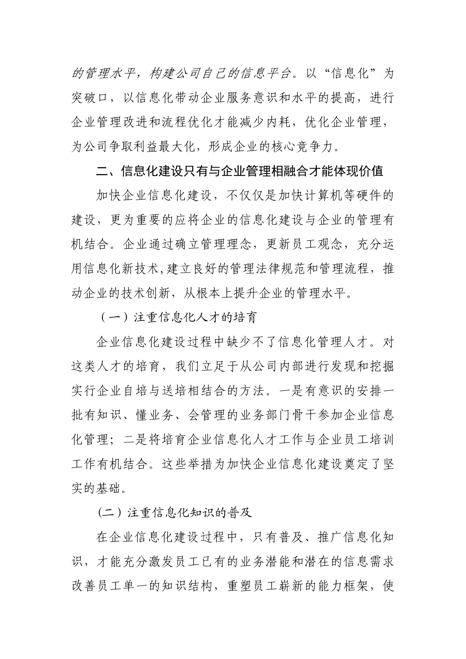 XXX公司信息化工作总结_第2页