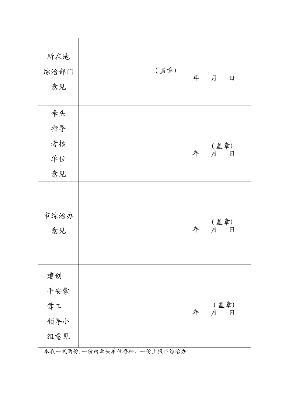 XX中心卫生院平安医院申报表_第2页