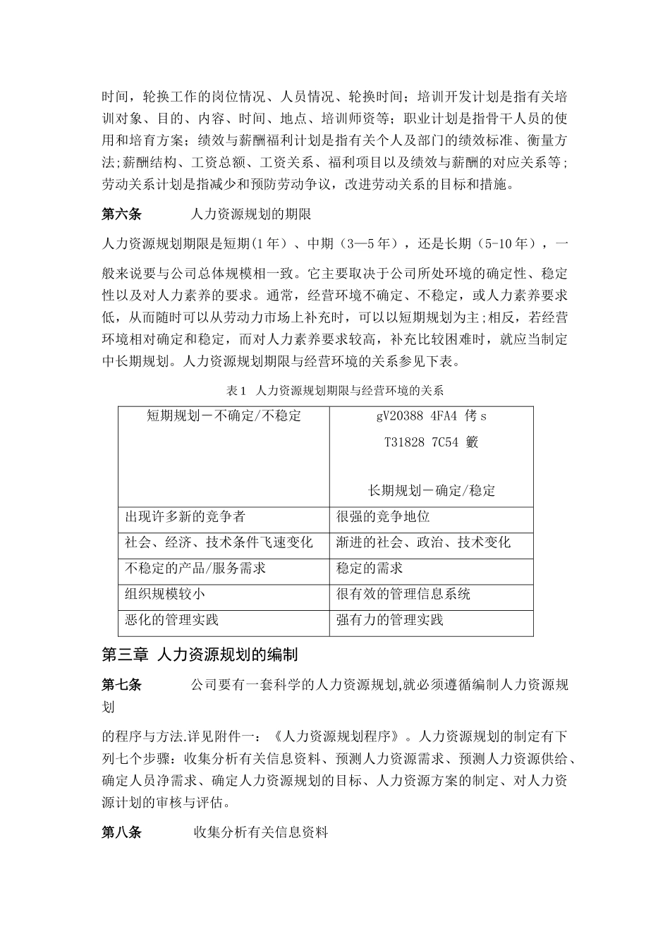 xx公司人力资源规划方案_第3页