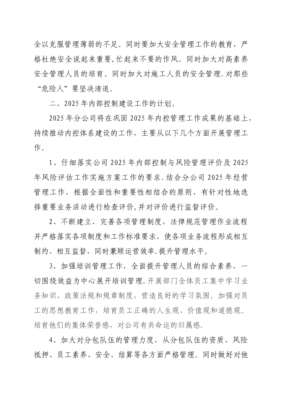 XX公司内部控制与风险管理报告_第3页