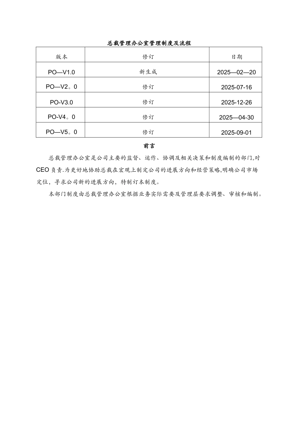 XX公司总裁办管理手册_第2页