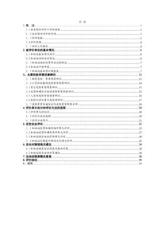 XX加油站现状评价