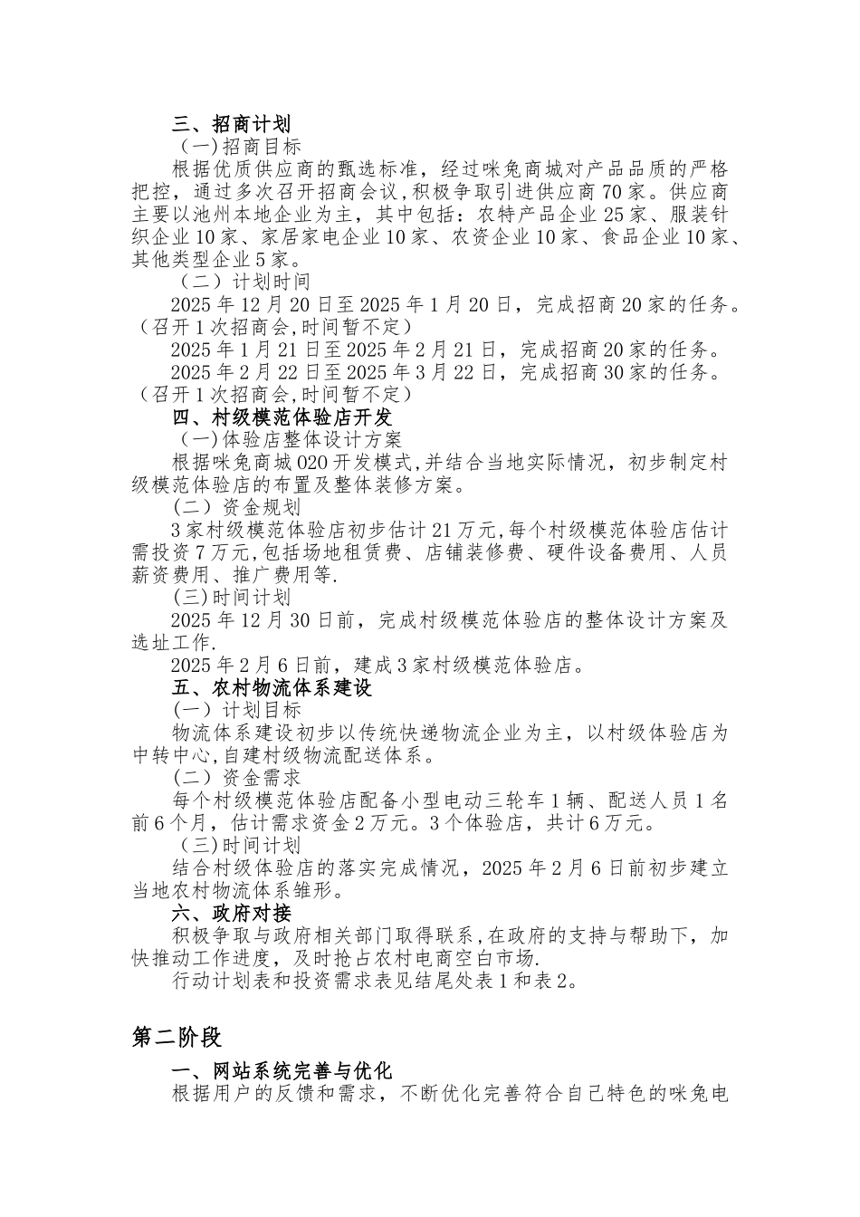 XX商城发展规划方案_第2页