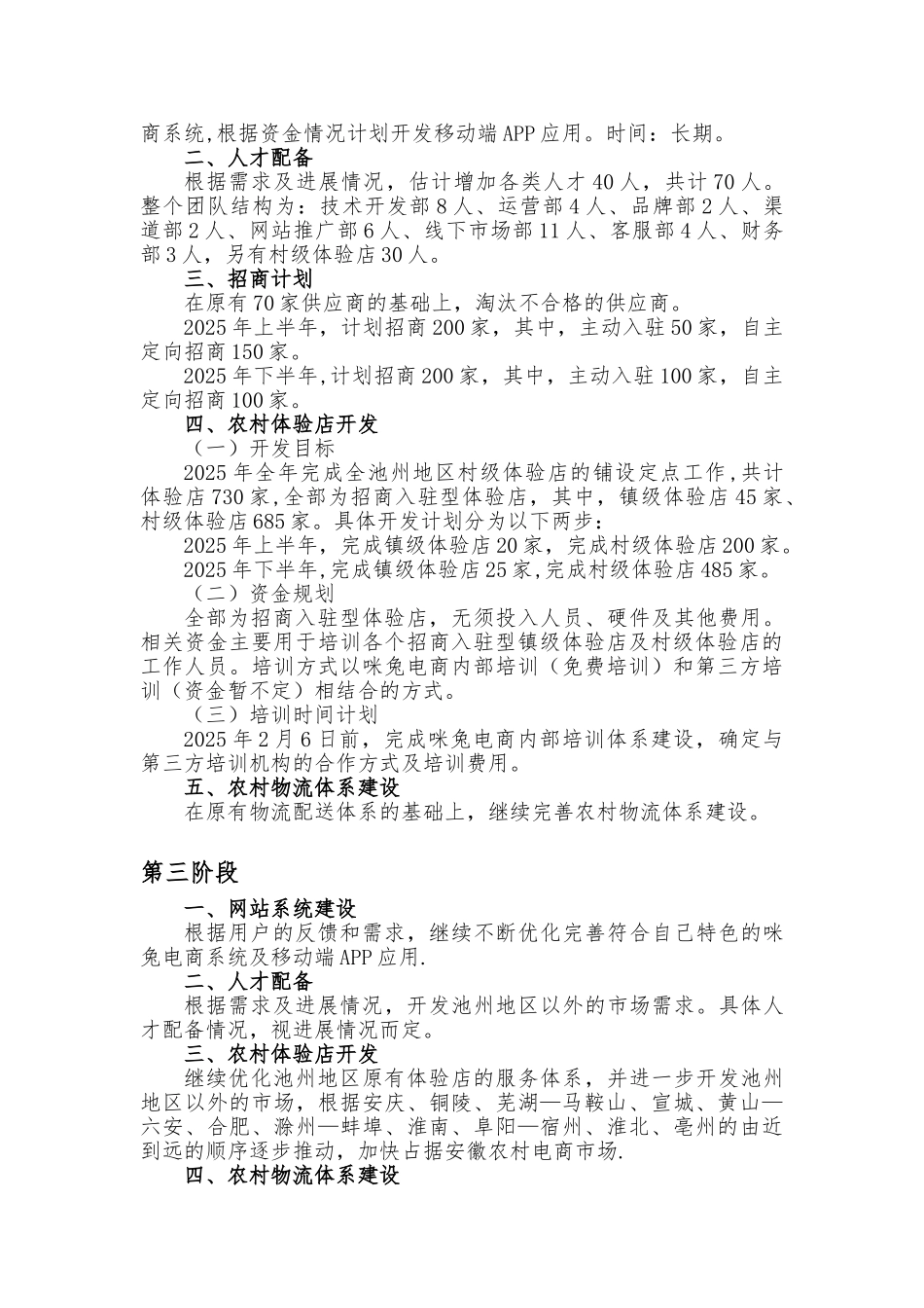 XX商城发展规划方案_第3页