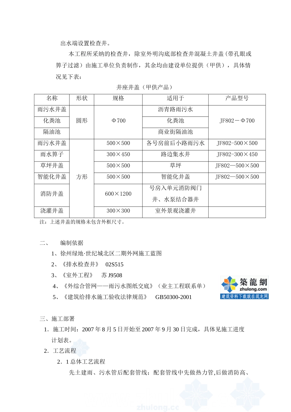 xx室外管网专项施工方案_第3页