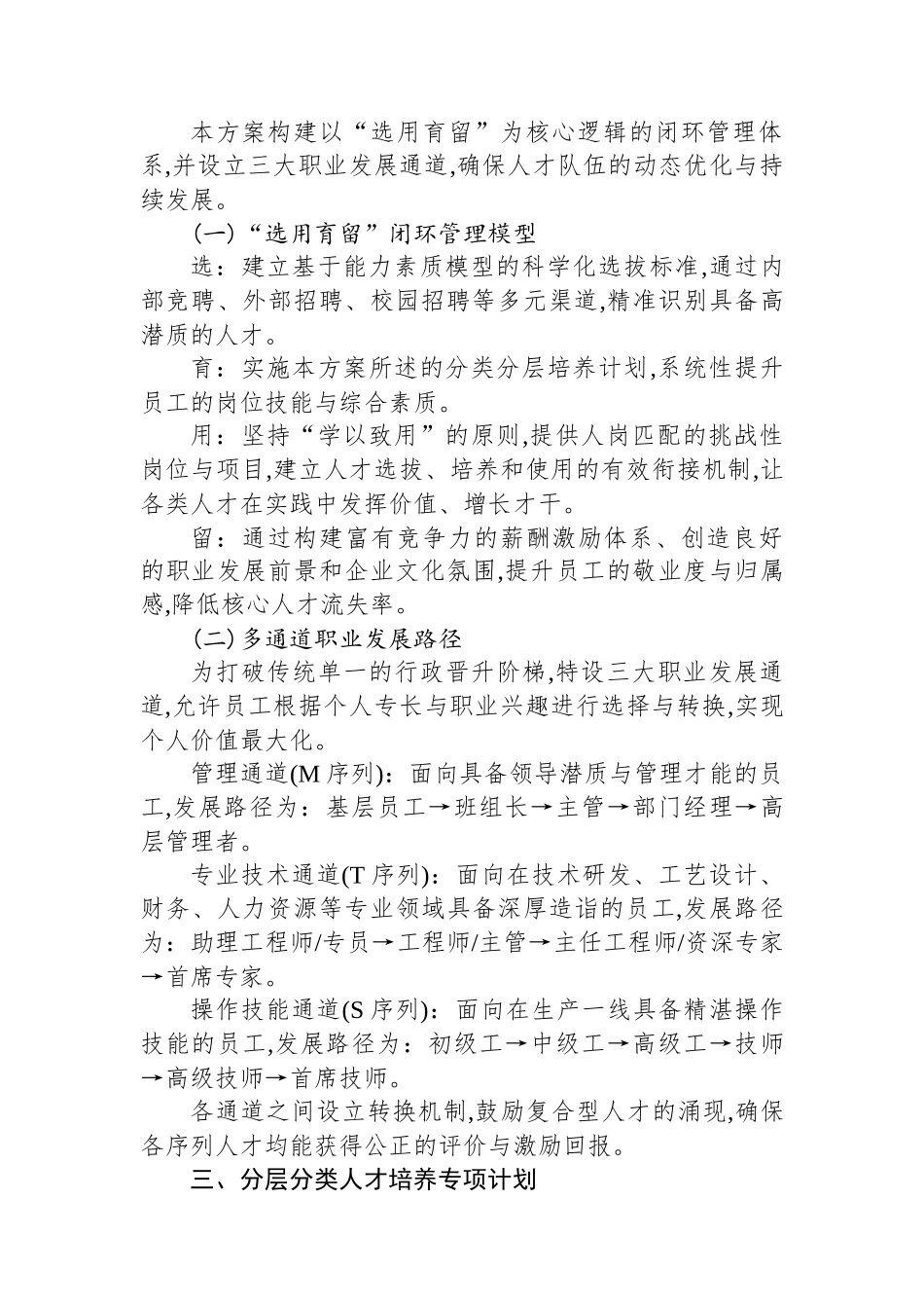 XX公司人才培养体系建设方案_第2页