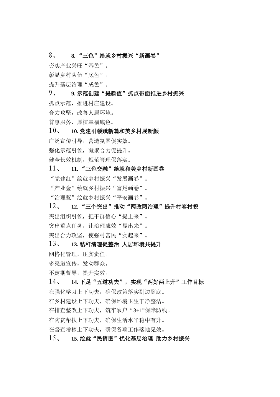 农业农村工作写作提纲30例（20250904）_第2页