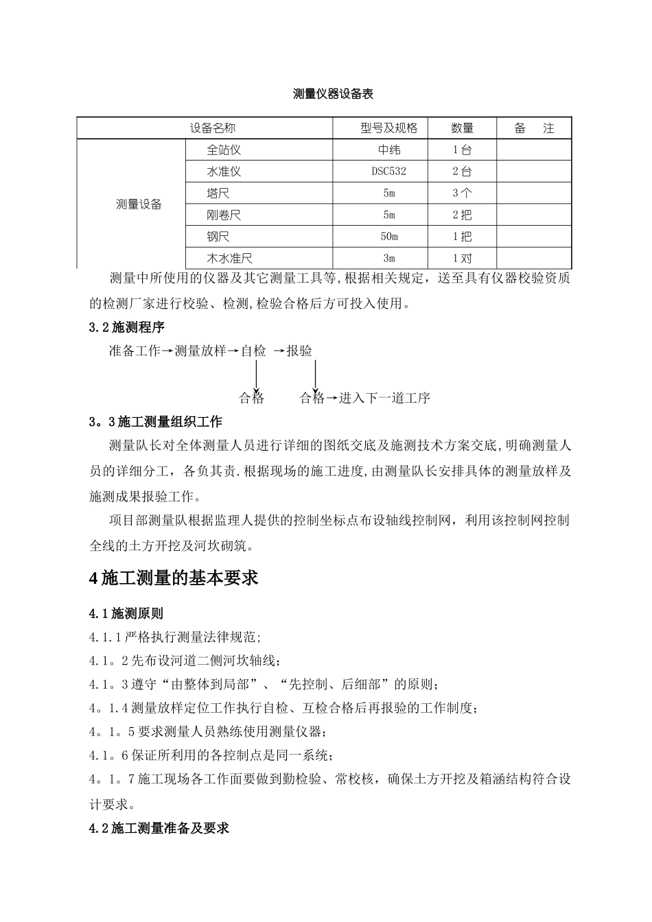XX河综合整治工程测量技术方案_第3页