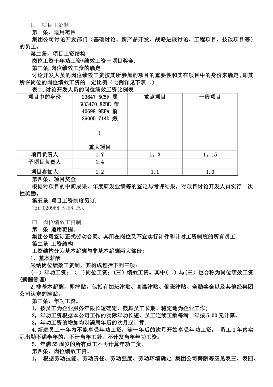 XX瓷业股份有限公司薪酬管理制度_第3页