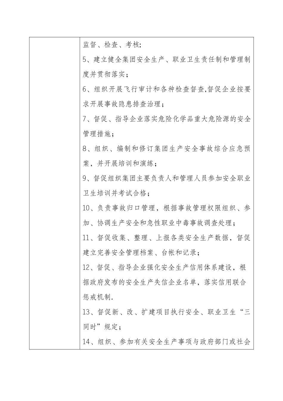 XX集团安全环保部岗位说明书_第2页