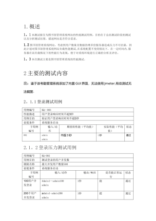 Z1学生考勤系统性能测试用例