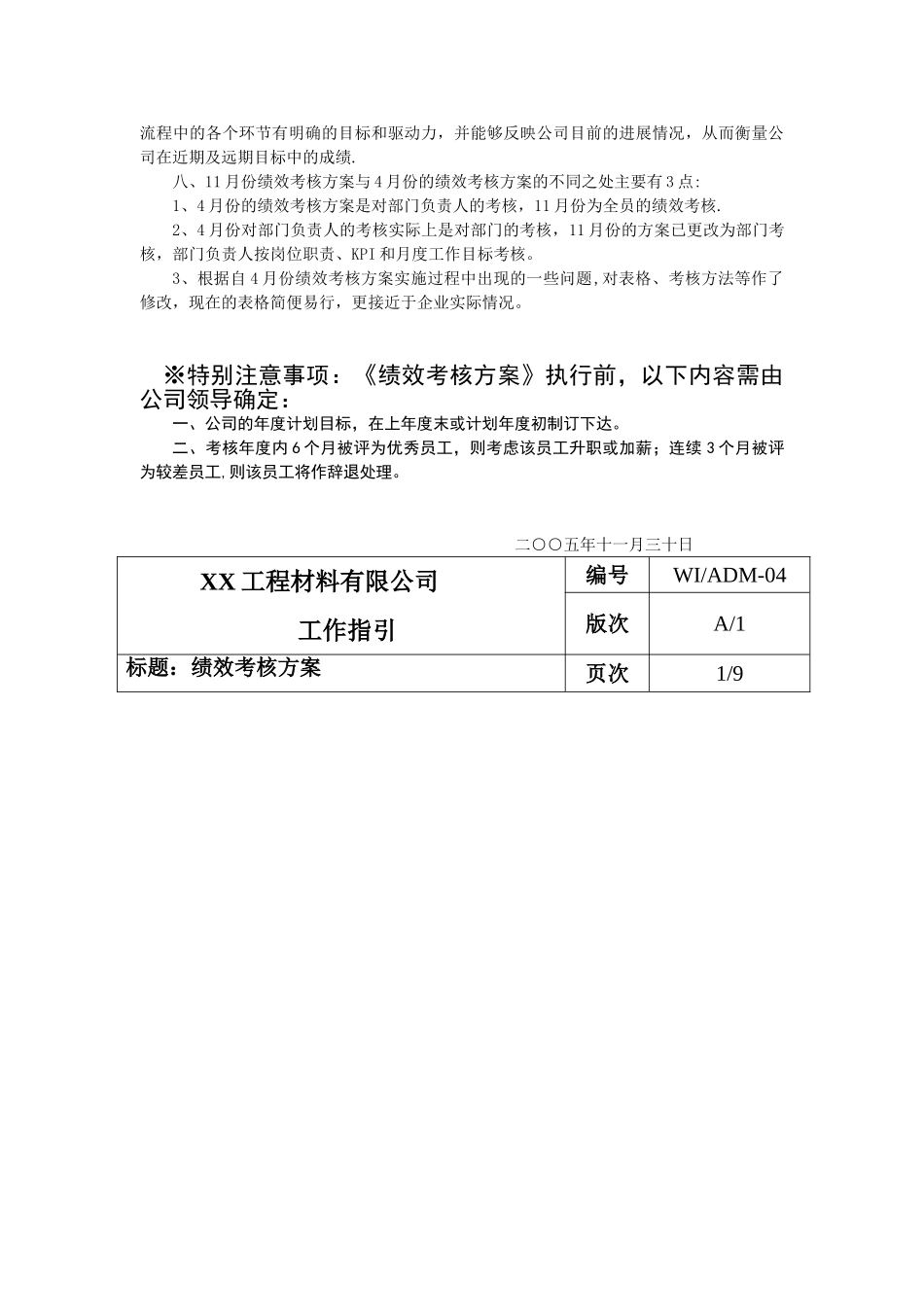 ××有限公司绩效考核方案_第3页
