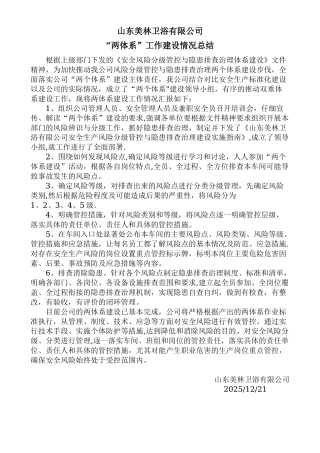 “两体系”工作建设情况总结