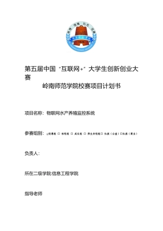 “互联网-”创新创业大赛项目计划书-互联网红旅项目计划书