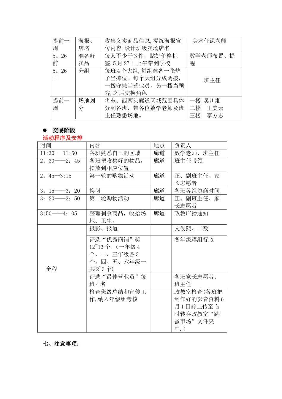 “跳蚤市场”活动方案_第2页