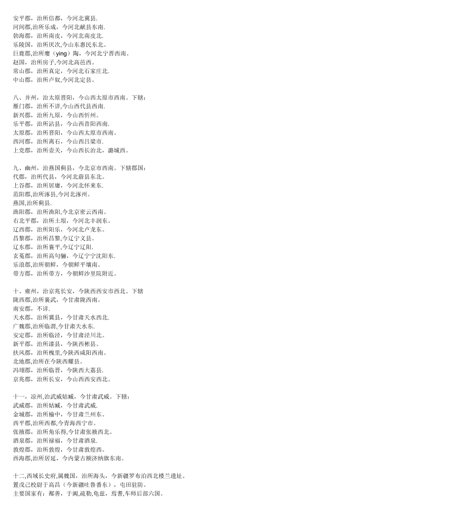 《三国演义》地图+三国地名古今对照表-三国时期地名对照_第3页