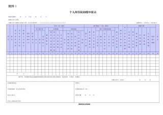 《个人所得税扣缴申报表》及填表说明