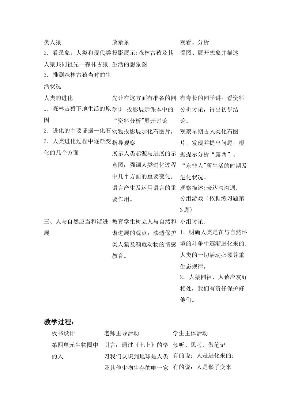 《人类的起源和发展》教案_第2页