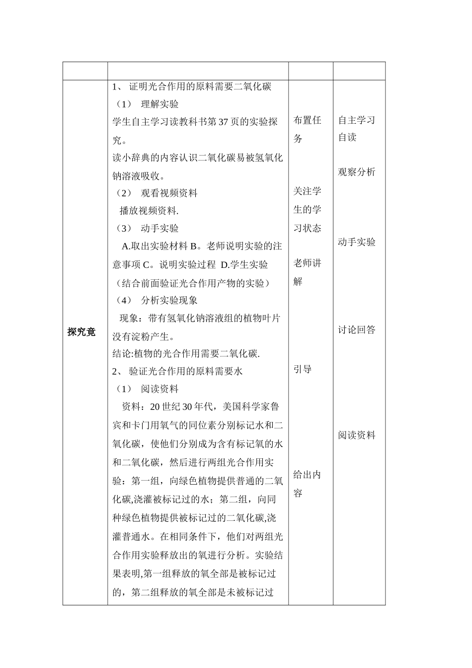 《光合作用的原料》教案_第2页