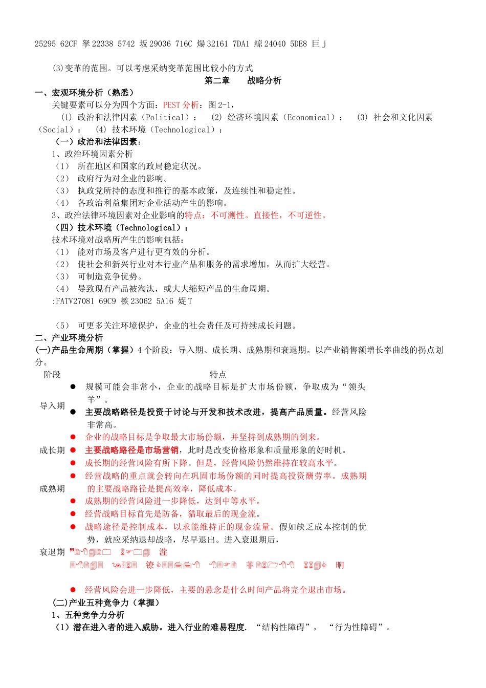 《公司战略与风险管理》背诵要点_第2页