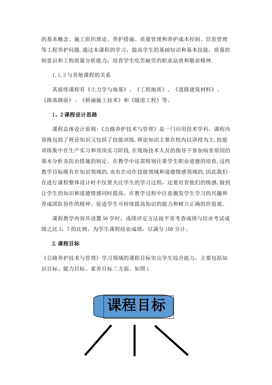 《公路养护技术与管理》课程标准改后_第2页