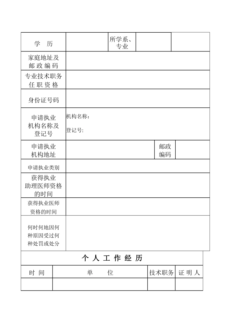 《医师执业注册申请审核表》_第3页