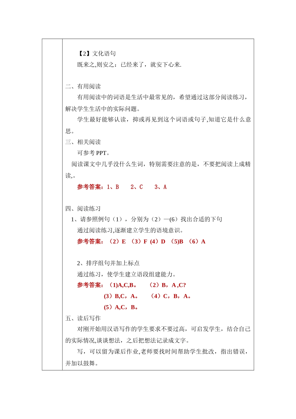 《发展汉语初级读写Ⅱ》全套教案_第2页