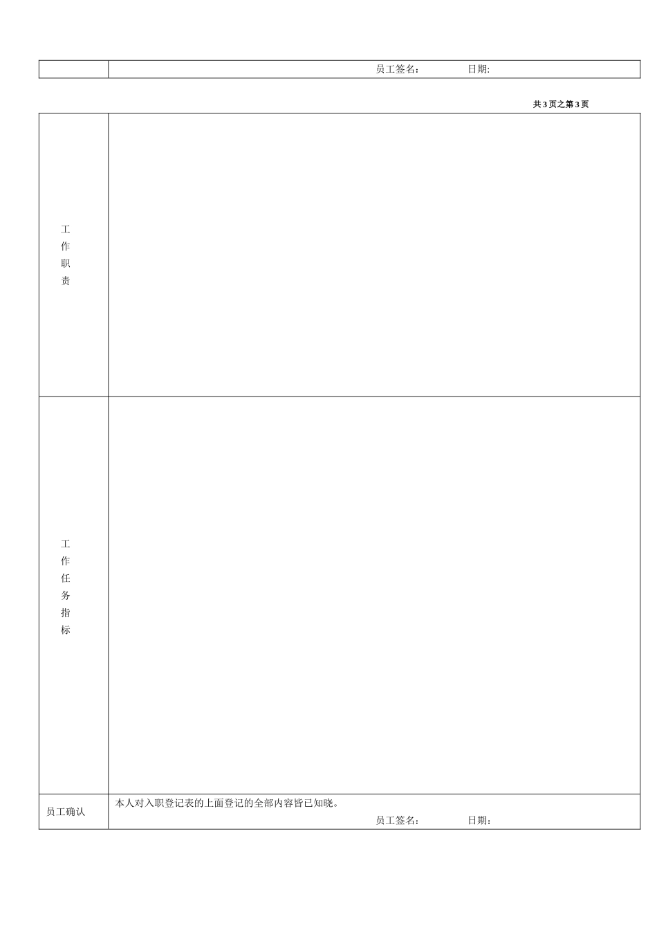 《员工入职登记表》经典范本_第3页