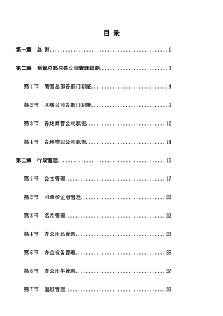 《商业管理公司管理制度》试行版11.6修改