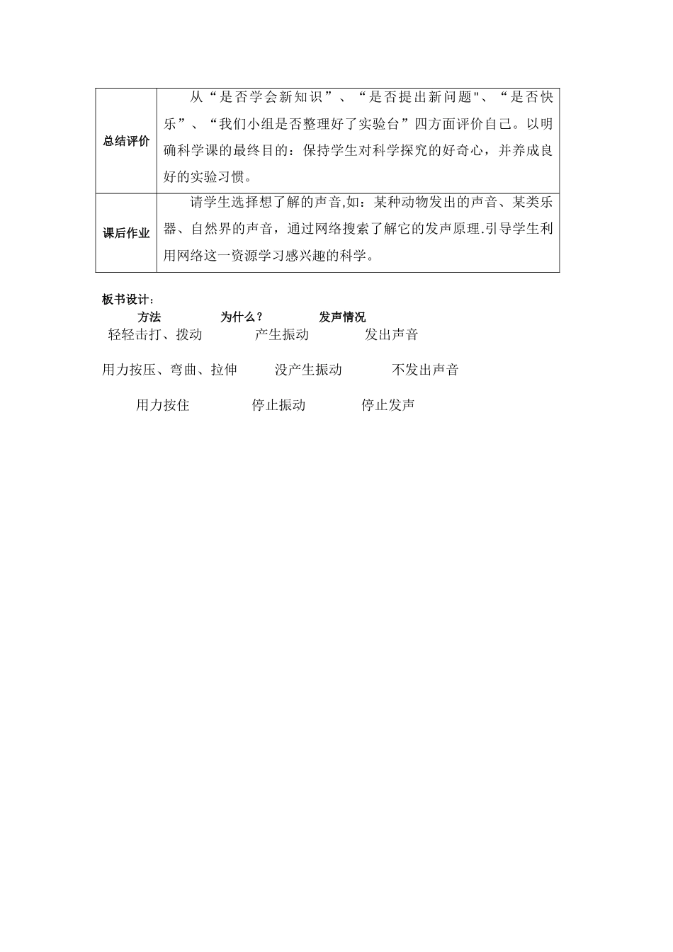 《声音是怎样产生的》教学设计_第3页