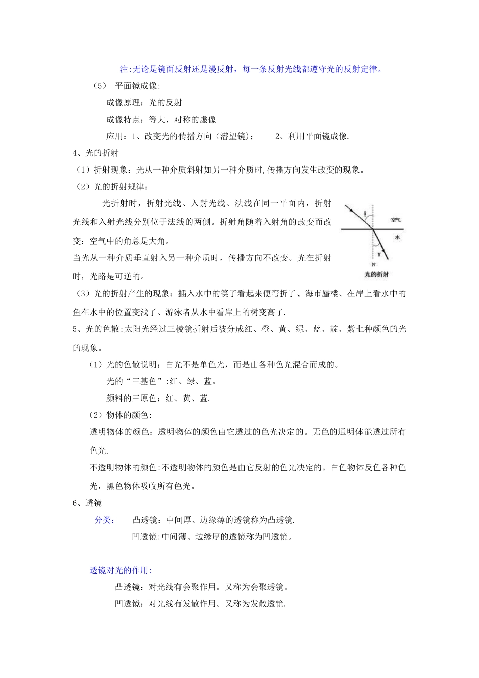 《多彩的光》知识点总结_第2页