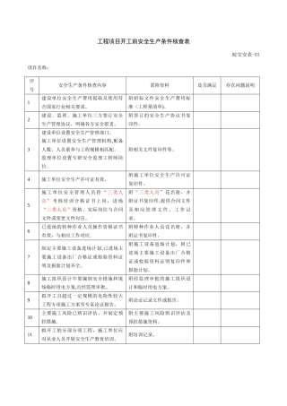 《安全管理指南表格》第三版
