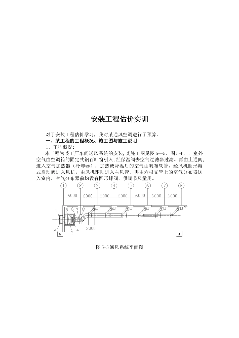 《安装工程估价实训》报告撰写要求作业_第2页
