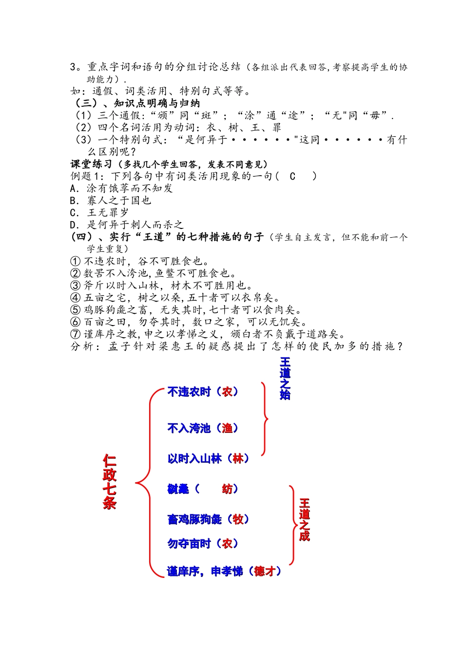 《寡人之于国也》优质课教案_第3页