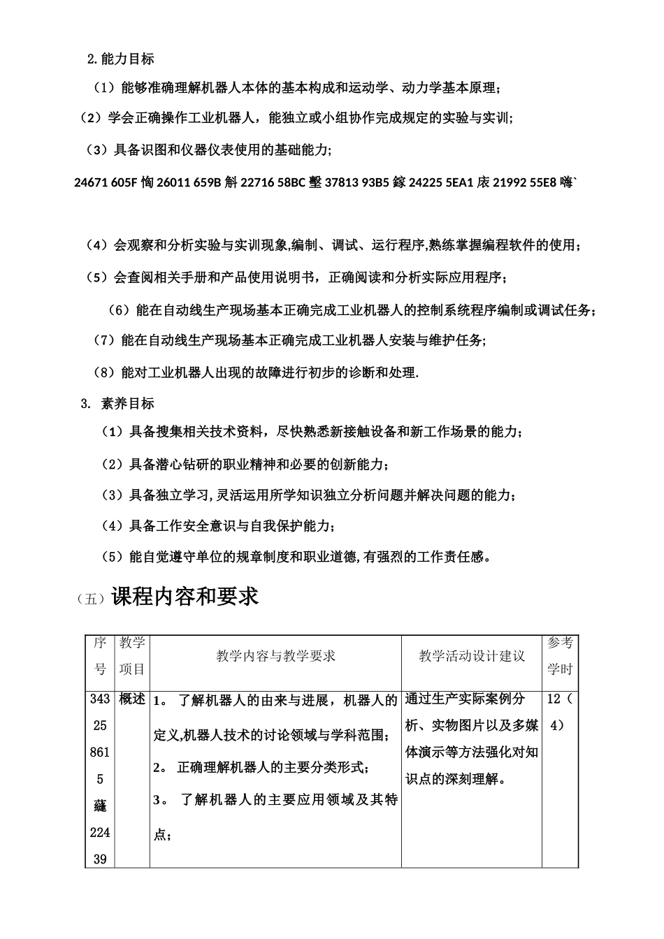 《工业机器人技术》课程标准_第3页