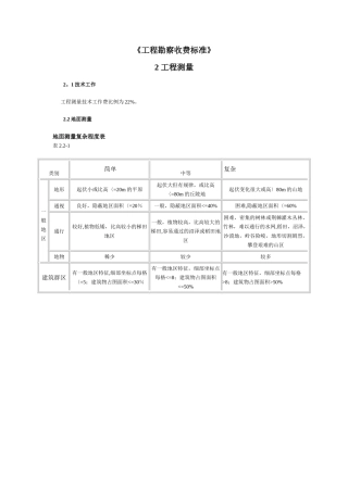 《工程勘察收费标准》