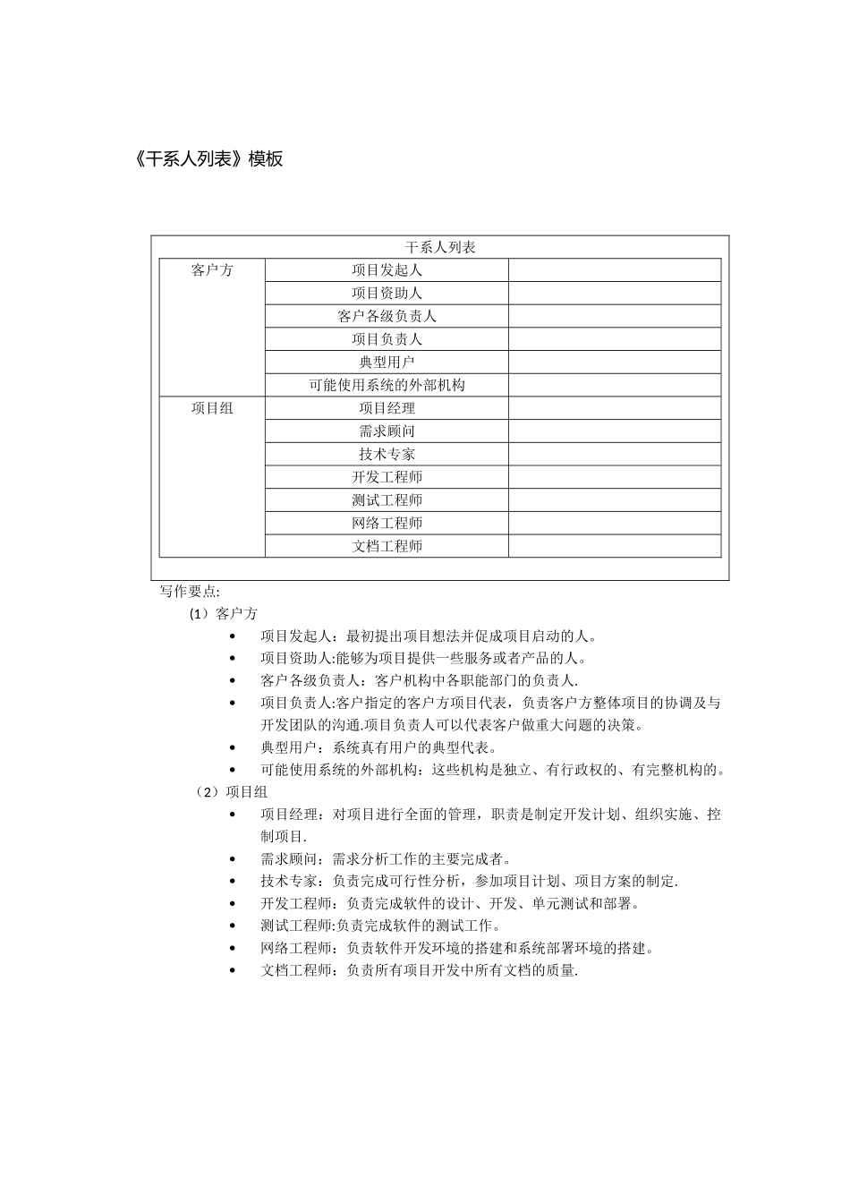 《干系人列表》模板_第1页