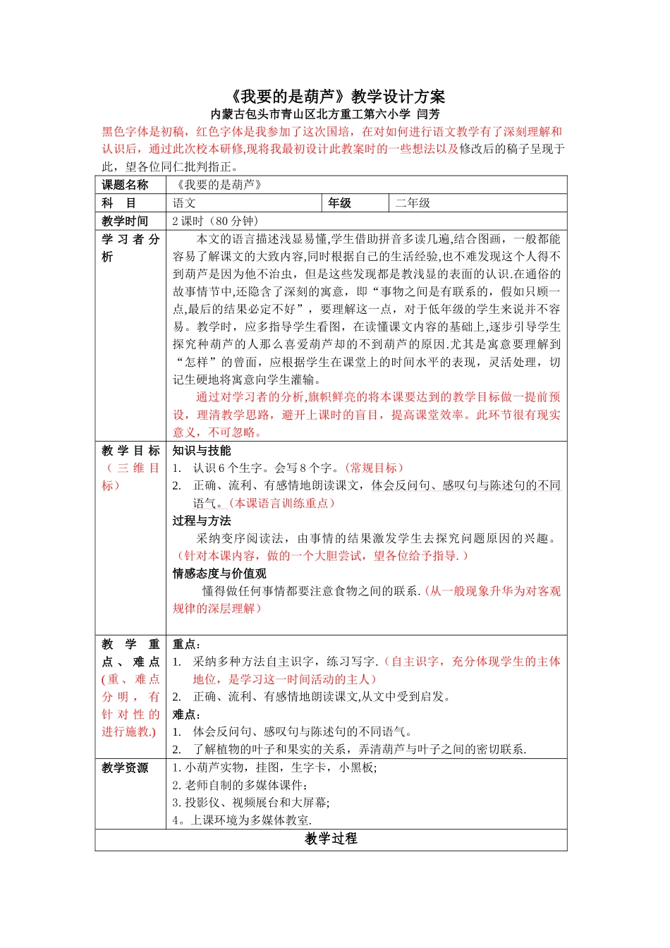 《我要的是葫芦》教学设计方案_第1页